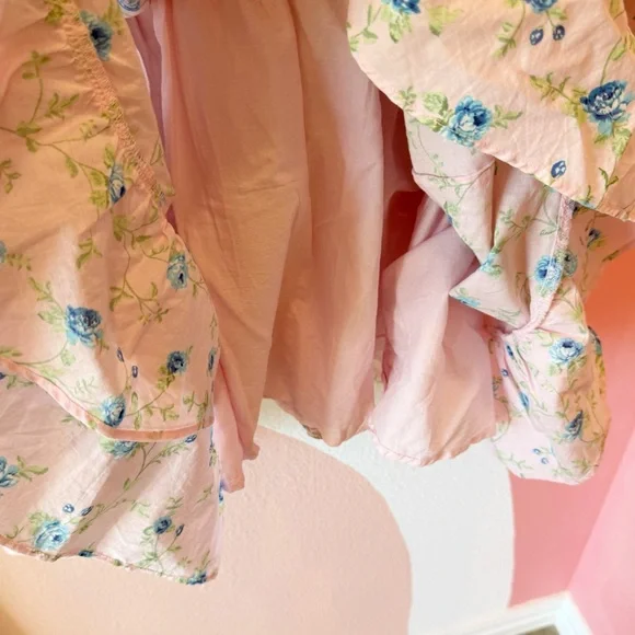LoveShackFancy X Target Esme Pink Floral Mini Dress 2X - Picture 5 of 7